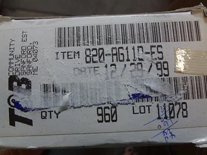 TYCO Part #820-AG11D-ES, CONN IC DIP SOCKET 20POS GOLD, Date Code 99+, 10 pcs - Picture 1 of 2