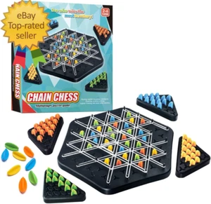 Large Size Chain Triangle Chess Game, Triggle Game, Board Game for Family Game N - Picture 1 of 12
