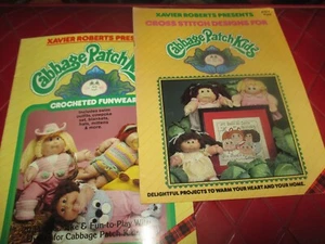 PAR De Colección PARCHE DE REPOLLO NIÑOS Para Punto de Cruz y Crochet Folleto #2- Años 80 - Imagen 1 de 8