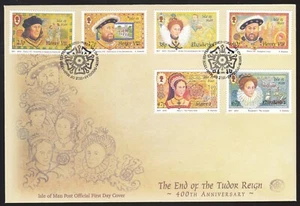 Isle of Man 2003 FDC 400th Anniversary of the End of the Tudor Reign - Picture 1 of 1