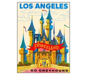 1047 - Los Angeles Disneyland Vintage Fridge Refrigerator Magnet - Picture 1 of 1
