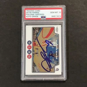 2008-09 Topps Chrome #78 Devin Harris Signed Card AUTO 10 PSA Slabbed Nets - Picture 1 of 2
