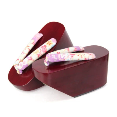 Mujeres Geta Maiko Geisha Kagamine Japonés Okobo Geta Zueco Kimono Juegos con disfraces Zapatos Foto 1 de 4