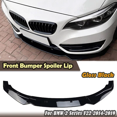 Parachoques delantero para BMW Serie 2 F22 220i 225i 228i 2014-2019 alerón labio divisor Foto 1 de 4
