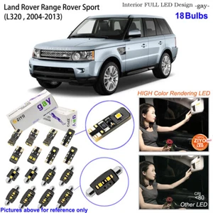 18 Bulbs Deluxe LED Interior Dome Light Kit Xenon White For Range Rover Sport - Picture 1 of 8