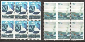 AUSTRALIA 1981 YACHTING - BLOCKS OF 6 - Picture 1 of 2