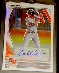 2021 Panini Prizm Draft Picks Silver Prizm Auto Colton Cowser #PDP5 Auto