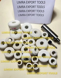 Valve Seat Grinding Stones Set Of 24 Pcs with SIOUX Holder 11/16'' white + drive - Picture 1 of 7