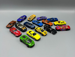 Vintage Unbranded DieCast Car Lot of 15 Made In China 1/64 Cobra Nascar Race Mix