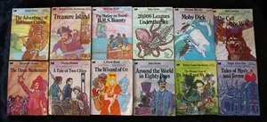 Lot of 12 Moby Books Illustrated Classic Editions ~ Vintage Mini Paperback Books - Picture 1 of 19