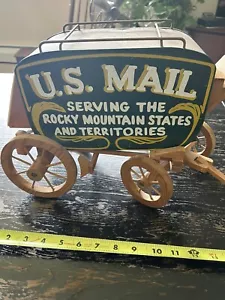 Postal Department/US Mail/ Pony Express wooden Stagecoach - Picture 1 of 5