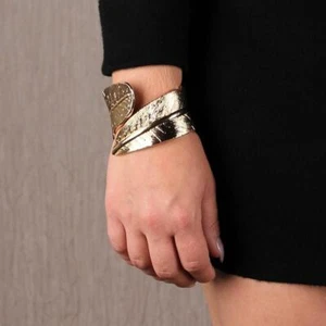 Edler Damen Party Armreif Armband Modeschmuck Gold Einheitsgröße #AC1005 - Picture 1 of 3