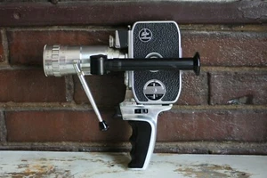 Paillard Bolex B-8L 8mm Movie Camera w/ Cine Lens & Pistol Grip - Picture 1 of 11