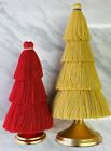 (Set Of 2) Opalhouse Tessle Christmas Trees 12?& 9? Tall With Antique Gold Base