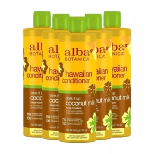 Alba Botanica Hawaiian Coconut Milk Conditioner 12 Oz Set of 5 - Picture 1 of 6