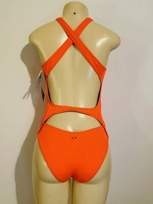 New Oakley One Piece Swimsuit Coral Glow Made In Italy VITA Fabric Size Small - Image 1 of 4