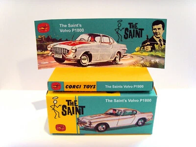 CORGI No.258 - 'THE SAINT' - Volvo P1800. Display/ Reproduction box & tray ONLY - Image 1 of 4