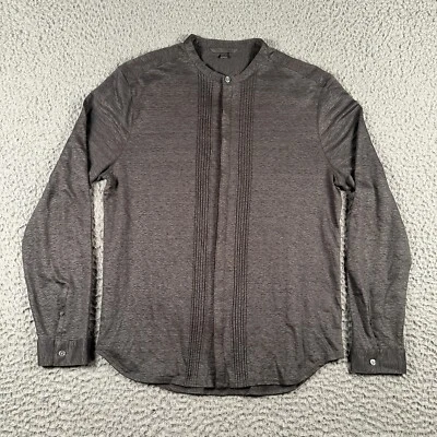 John Varvatos Collection Luxury Shirt Mens Medium “French Linen Pintuck”  $398 - Image 1 of 4