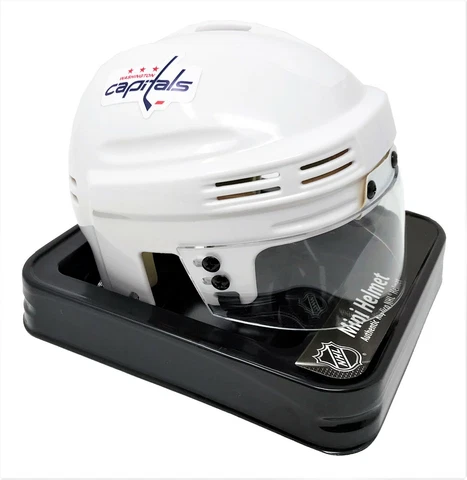 WASHINGTON CAPITALS NHL LICENSED WHITE MINI HELMET Cover