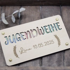 personalisiertes Geldgeschenk zur Jugendweihe Jugendweihegeschenk personalisiert - Bild 1 von 3
