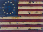 Rustic Pallet Art "Antique Flag" - Amish Made in the USA