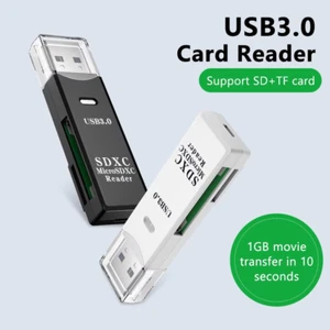 2 in 1 USB 3.0 SD Card Reader and micro SD Card reader to USB - Picture 1 of 18