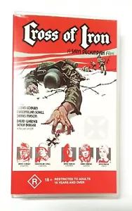 "THE IRON CROSS" "James Coburn" PAL VHS ACTION/MILITARY/WAR MOVIE R18+ - Picture 1 of 3