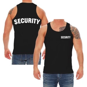 Männer Herren Tanktop Security Muskelshirt achselshirt trägerhemd size M - 5XL - Bild 1 von 7