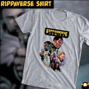 Rippaverse Comics ISOM T-shirt Gray Graphics LARGE NEW sealed - Picture 1 of 1