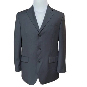 Calvin Klein Blazer Mens 40R 3 Button Wool Suit Jacket in Charcoal Gray - Picture 1 of 11