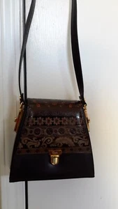 Vintage Calja Handcrafted in Italy Leather Shoulder Bag Purse EUC - Picture 1 of 17