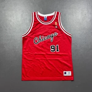 100% Authentic Dennis Rodman Vintage Champion 96 97 Bulls Jersey Size 48 L XL - Picture 1 of 6