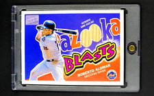 2003 Topps Bazooka Blasts GU Bat BB-RA Roberto Alomar HOF Game Used NY Mets Card