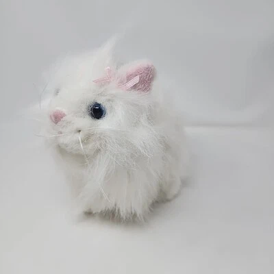 Ganz Webkinz Persian Cat Kitty White Plush 8” Stuffed Animal Blue Eyes NO CODE - Image 1 of 4