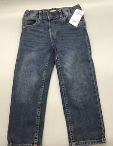 OshKosh B'gosh Classic Blue Jean Size 3T With Elastic & Snap Waist - Picture 1 of 1