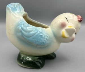 Chicken Planter MCM Ceramic Cute Kitchen Figure - Picture 1 of 6