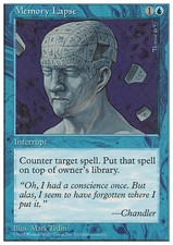 Magic the Gathering MTG Memory Lapse (103) Fifth Edition   NM