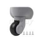 Grey Plastic Wheel Caster for Luggage 3.62" Height W041 Left with Screws Set