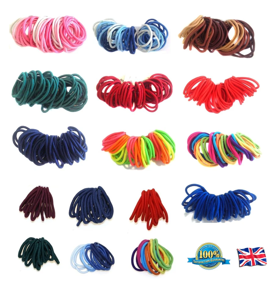 SOPHIE OUTLET 12 x HAIR BANDS Snag Free Elastics Hair Bobbles Ladies Ponios Thick Band B3
