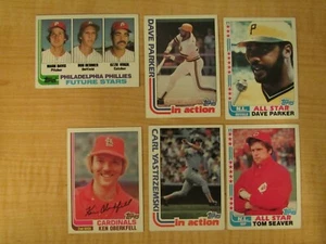 1982 Topps Baseball Lot of 6 - Picture 1 of 2