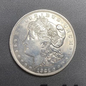 1921 Morgan Silver Dollar - Picture 1 of 10