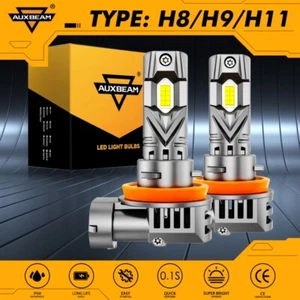 2x AUXBEAM H11 LED Headlight Bulbs Low Beam Super Bright 6500K 25000LM Plug&Play - Picture 1 of 12