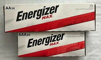 Energizer Alkaline AA & AAA Max Batteries(24+24-Pack) New Exp.12/2030 • 31.99$