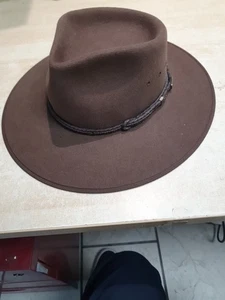 Genuine Akubra Cattleman Hat Size 53-the Last One Donated To Us! - Picture 1 of 9