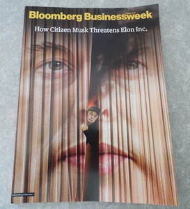 BLOOMBERG BUSINESS WEEK Magazine, AUGUST 25, ELON MUSK COVER & ARTICLE, HIMS! - Picture 1 of 7