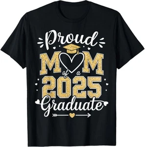 Proud mom of a 2025 graduate class of 2025 graduation T-Shirt Hoodie - Picture 1 of 7