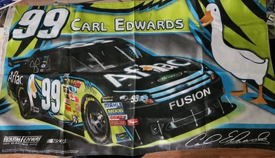 2009-14 Carl Edwards #99 Aflac NASCAR Flag/Banner, Double Sided 3' x 5' - Image 1 of 3