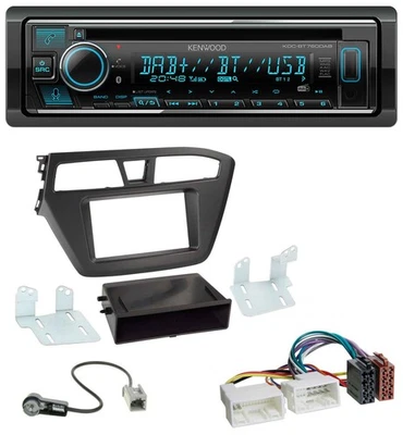 Kenwood MP3 Bluetooth DAB USB CD Autoradio für Hyundai i20 (2014-2020) - Bild 1 von 4