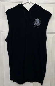 Premium supply Gasoline Sleeveless Hoodie. Black Size XL - Picture 1 of 4