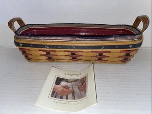 Longaberger 2003 Proudly American Cracker Basket Liner, Protector, Star Tacks - Bild 1 von 10